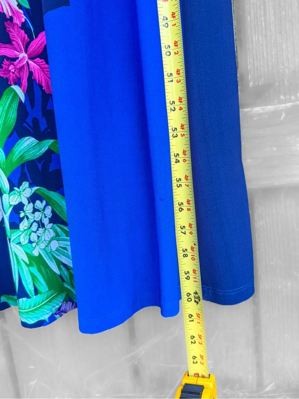 NWT Tommy Bahama Carmela Orchid Grove Maxi Dress L Large Island Navy UPF 30 Blue - Picture 7 of 8